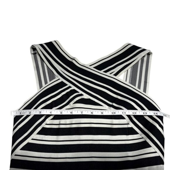 Maeve Sleeveless Minidress Black/White Size 6 - Picture 4 of 8